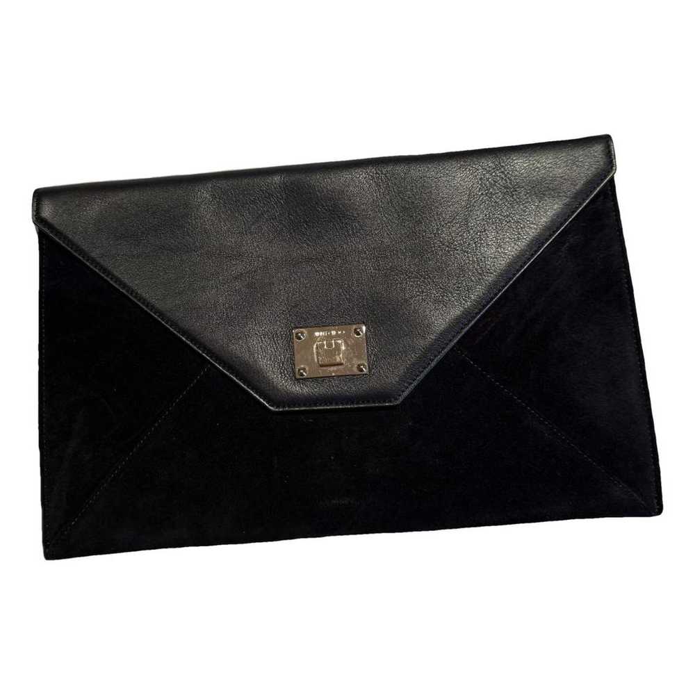 Jimmy Choo Rosetta leather clutch bag - image 1