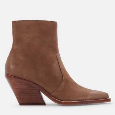 DOLCE VITA NWOB Volli Nubuck Leather Booties Brow… - image 1