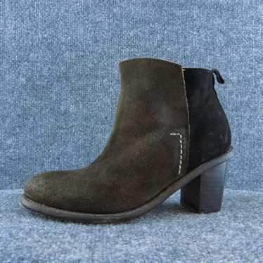 Holding Horses Women Ankle Boots Brown Suede Pull 