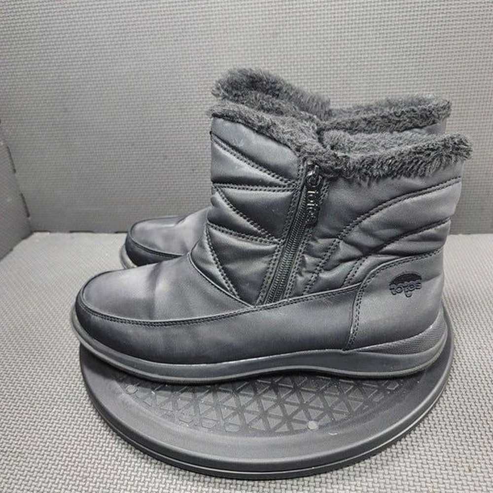 Womens Sz 9 Black Totes Silverton Winter Boots - image 3