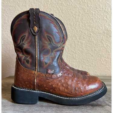 Justin Gypsy Ostrich Boots Womens Western Size 7