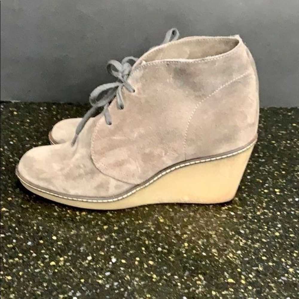 J.Crew Grey Suede Macalister Wedge Lace-up Boots - image 3