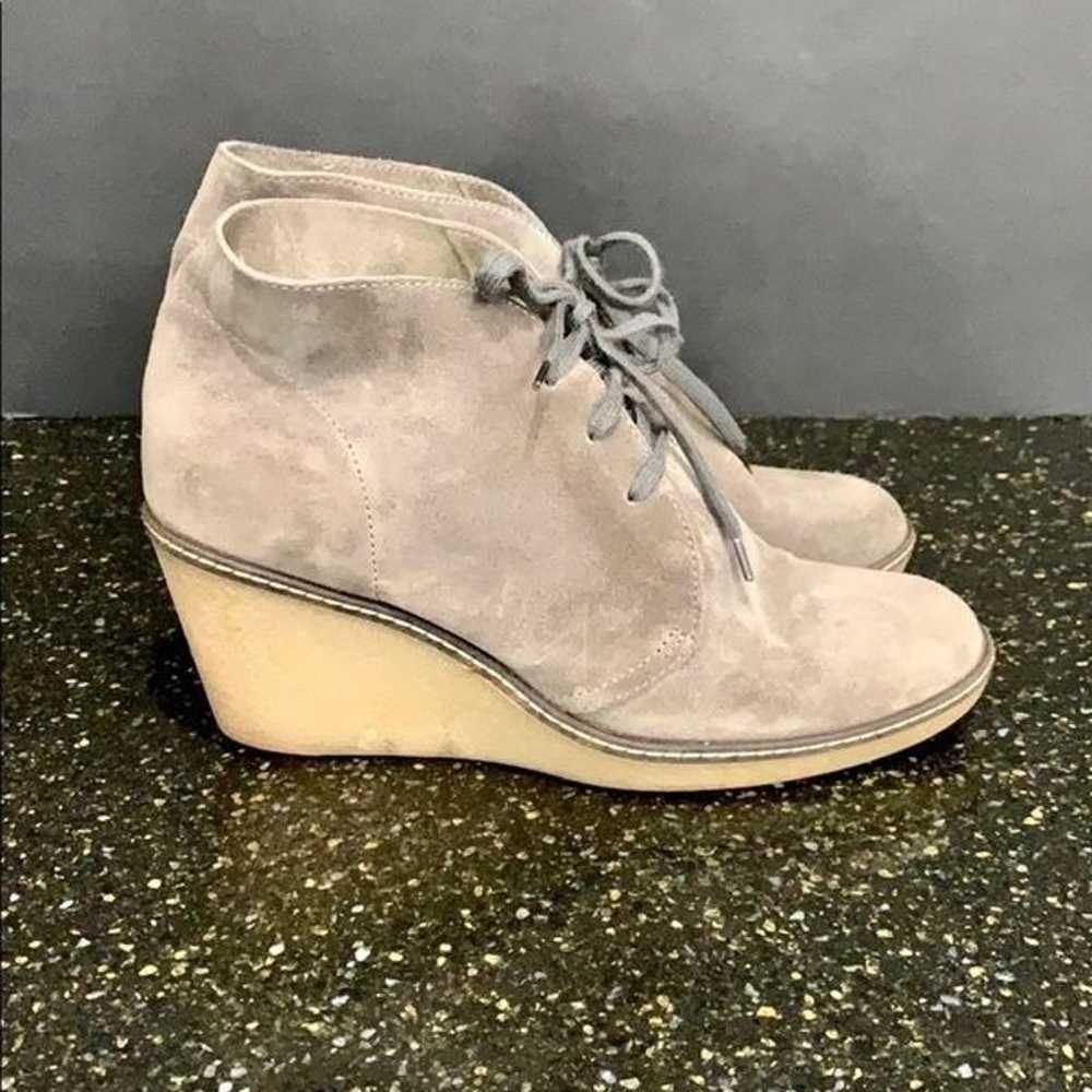 J.Crew Grey Suede Macalister Wedge Lace-up Boots - image 5