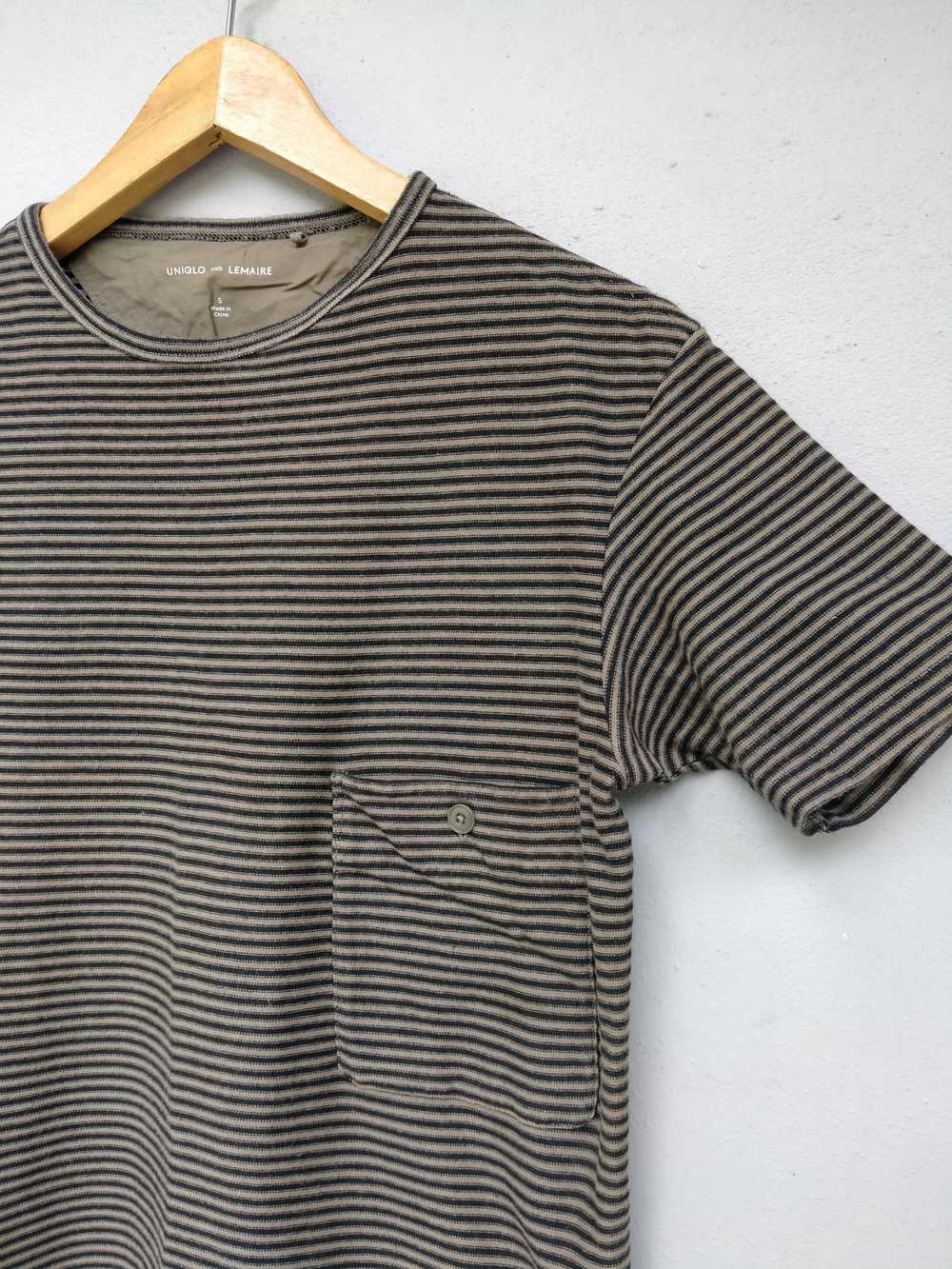 Lemaire Lemaire X Uniqlo Stripe Single Pocket Tee - image 3