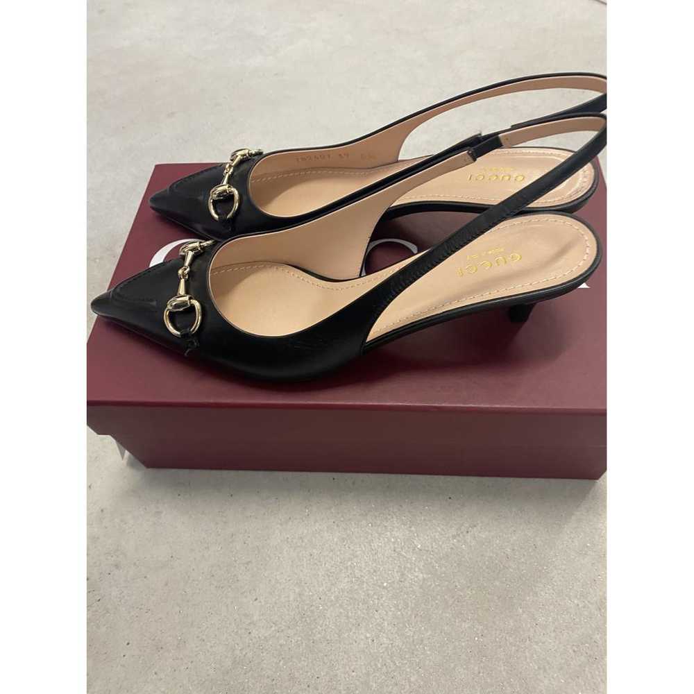 Gucci Gucci Signoria leather heels - image 2