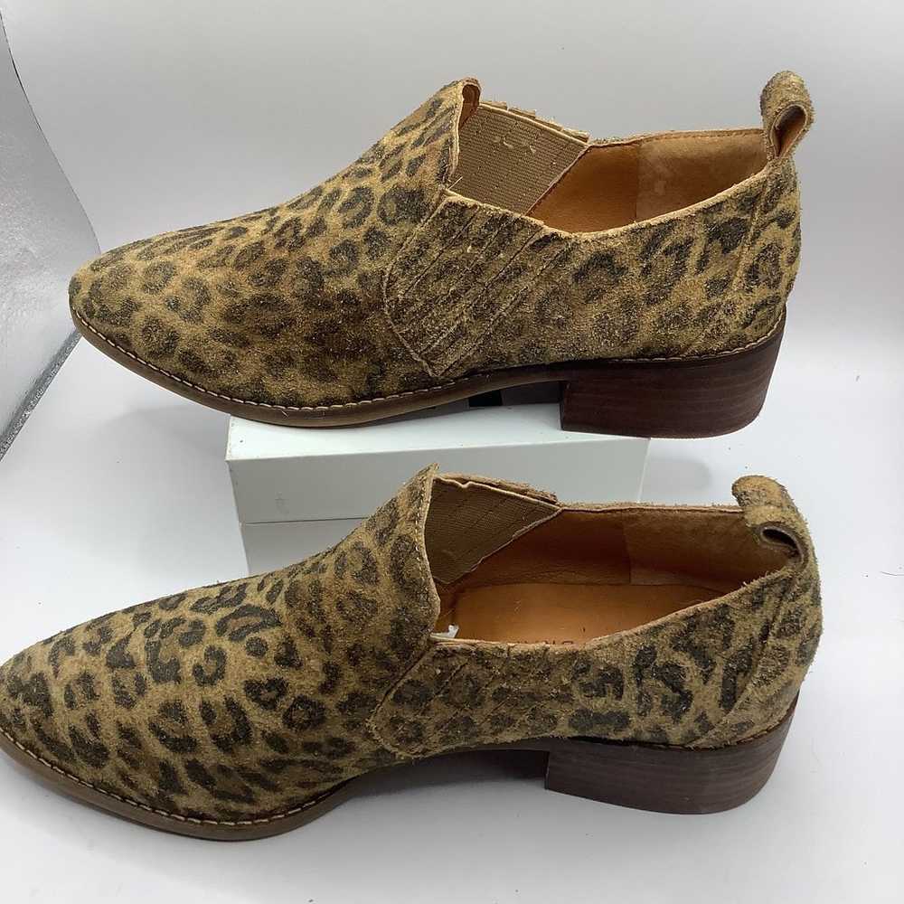 Women's Lucky Brand Suede Boots, Size 7M leopard - image 3