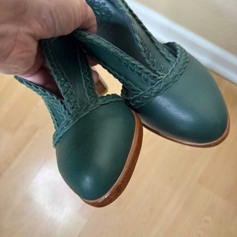 Elf Boots Women's 8 Green Leather Booties  Spirit… - image 11