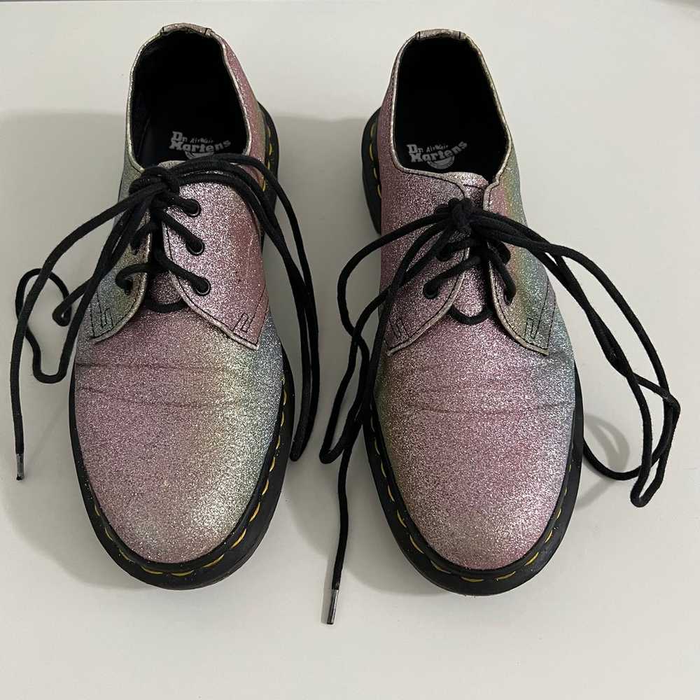 Dr Martens Women’s Glitter Oxford Shoes Size 8 - image 1