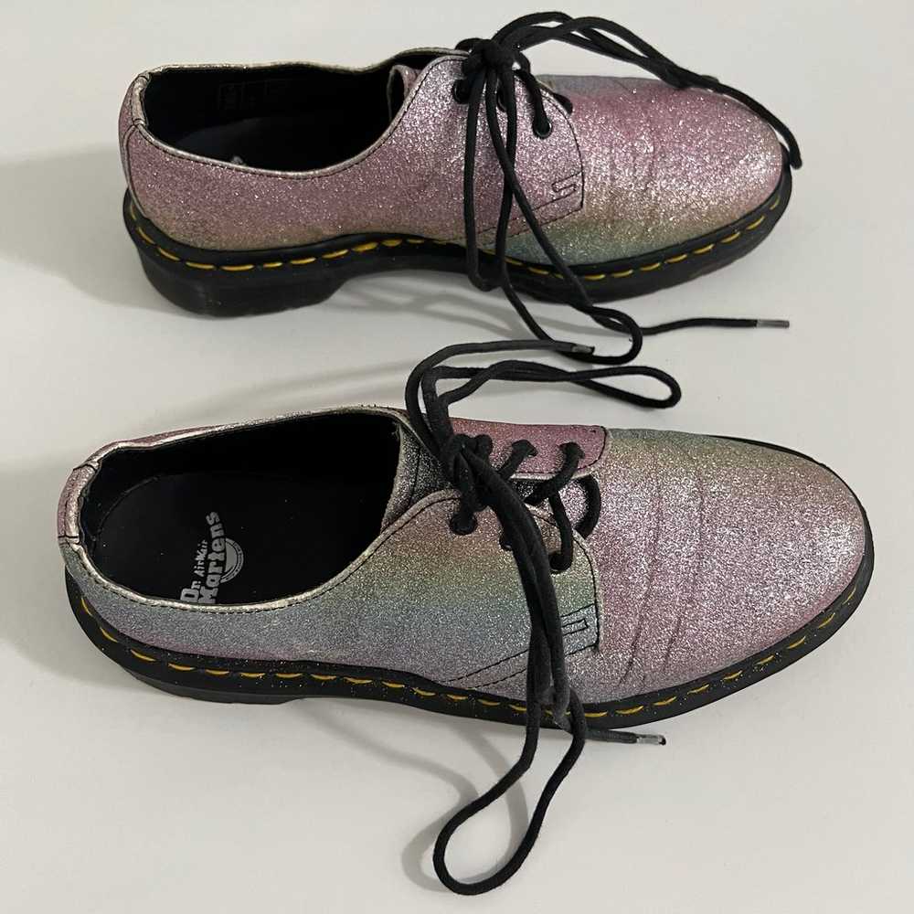 Dr Martens Women’s Glitter Oxford Shoes Size 8 - image 3