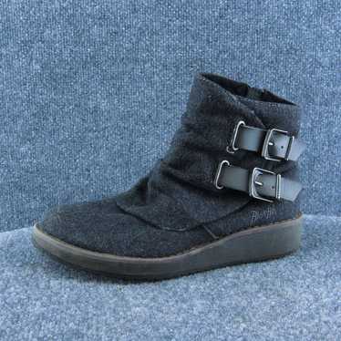 Rocket Dog Women Ankle Boots Gray Fabric Zip Size… - image 1