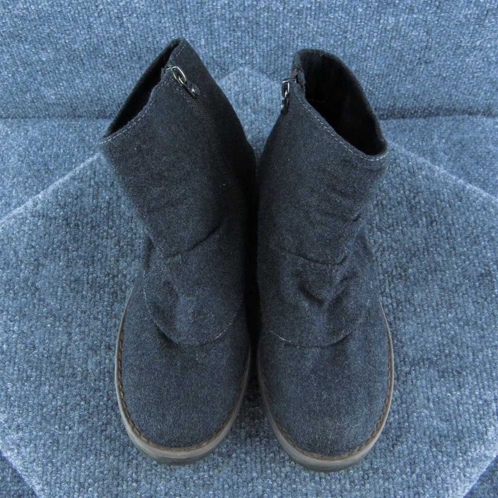 Rocket Dog Women Ankle Boots Gray Fabric Zip Size… - image 3