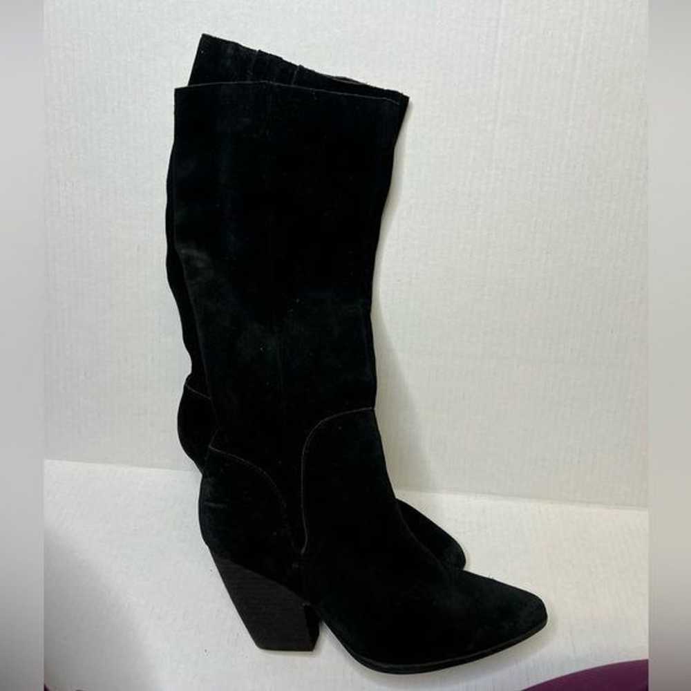 Charles By Charles David Nelson Black Tall Suede … - image 3