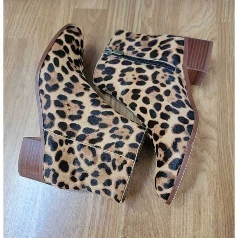 J.Crew Leopard Print Ankle Boots 6.5 - image 4