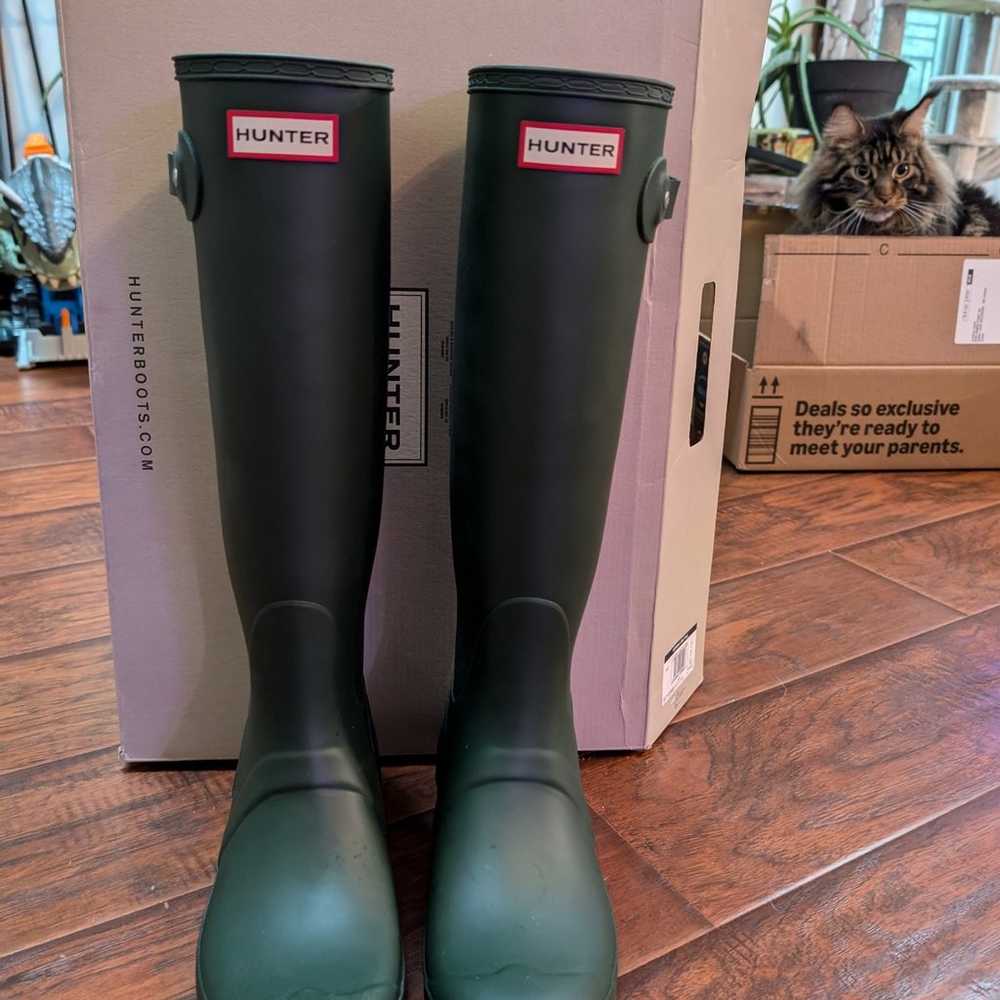 Hunter Original Tall Women's Rain Boots Size 8 in… - image 4