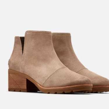 Sorel Cate Cut Out Waterproof Suede Bootie