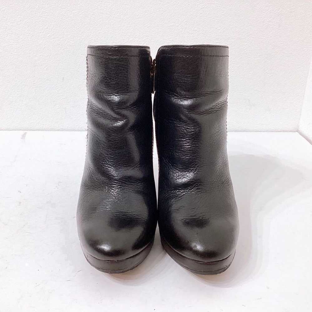 COACH Bootie Short Boots Side Zip Logo Plate Genu… - image 2