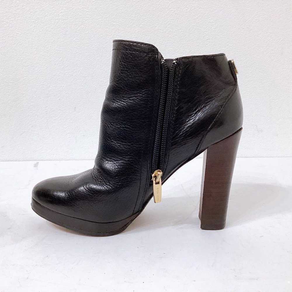 COACH Bootie Short Boots Side Zip Logo Plate Genu… - image 4