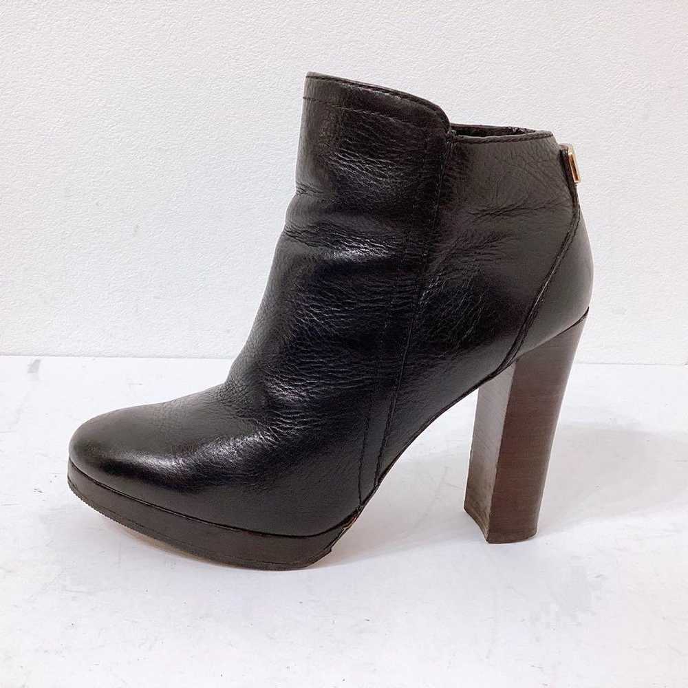 COACH Bootie Short Boots Side Zip Logo Plate Genu… - image 5