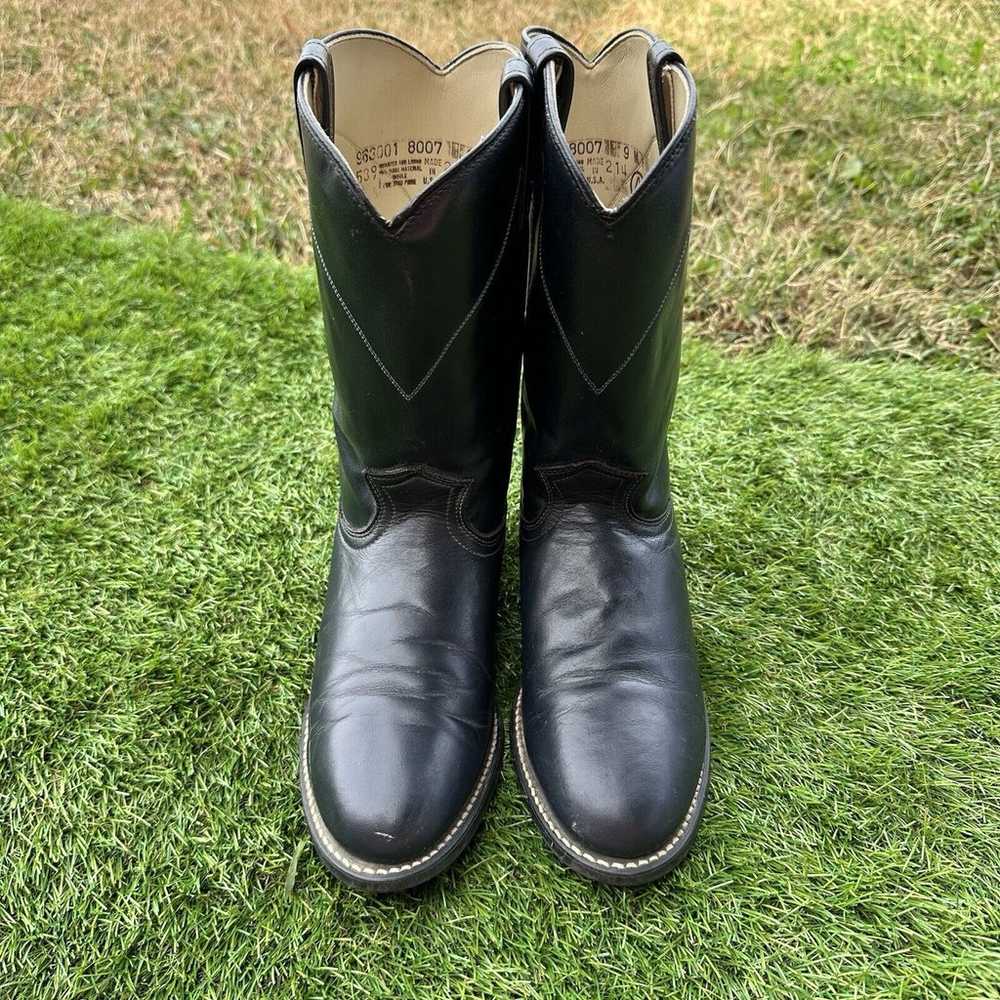 Vintage Acme Roper Boots Womens Size 9 Midnight B… - image 1