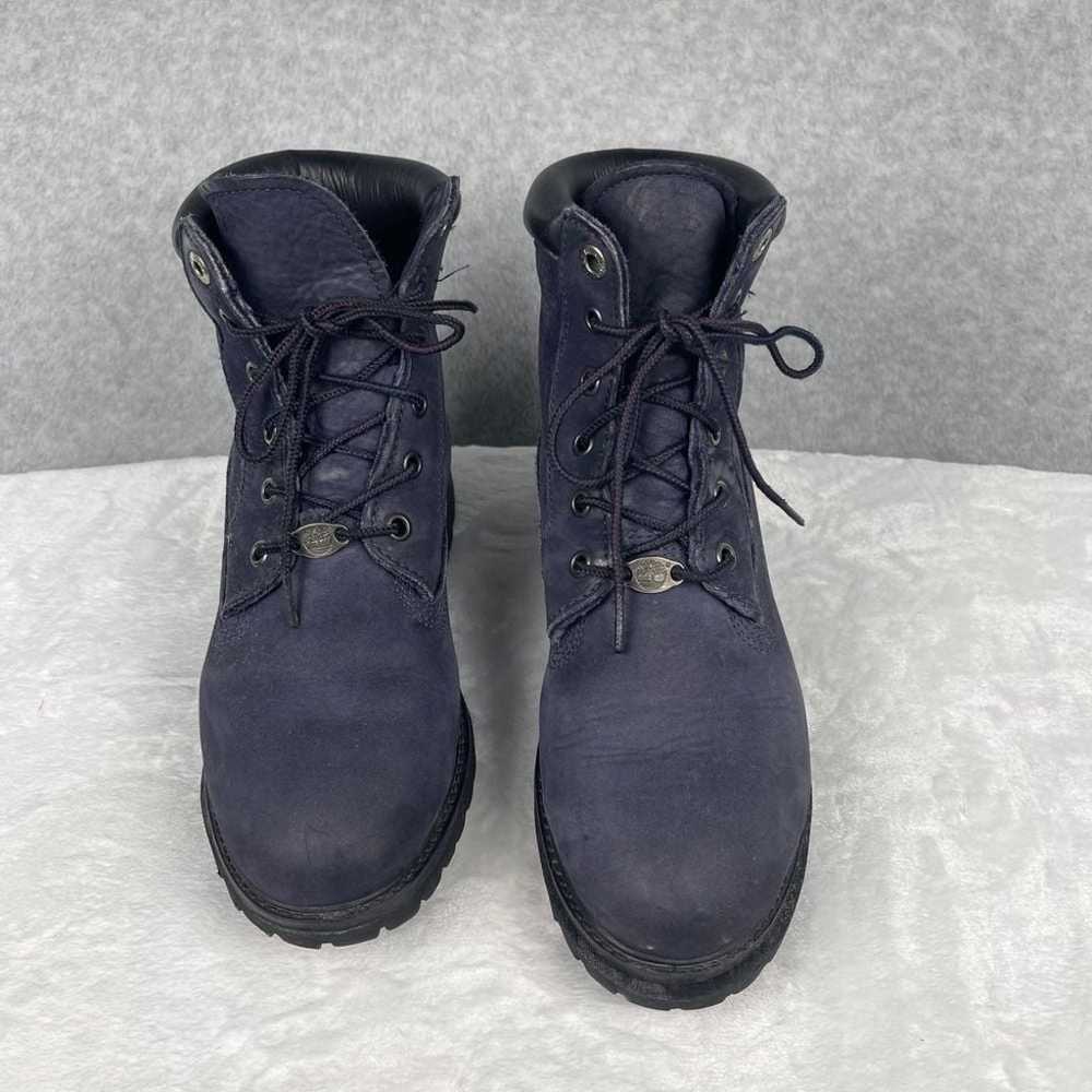 Timberland Blue Suede Lace Up Hiking Boots, Women… - image 11