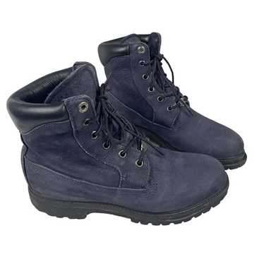 Timberland Blue Suede Lace Up Hiking Boots, Women… - image 1