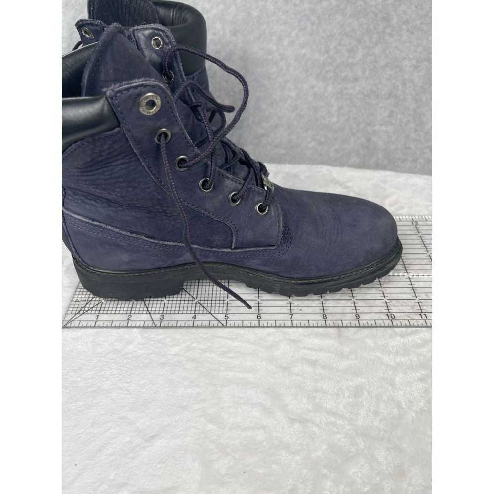 Timberland Blue Suede Lace Up Hiking Boots, Women… - image 4