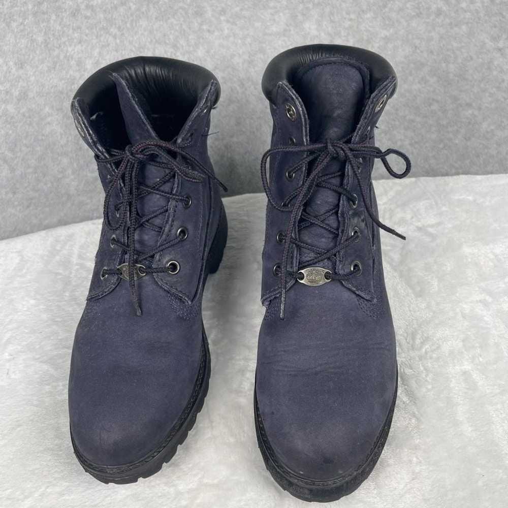 Timberland Blue Suede Lace Up Hiking Boots, Women… - image 5