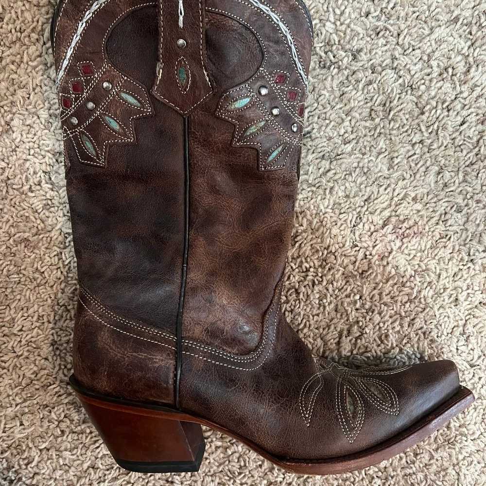 Tony Lama cowgirl/cowboy boots size 6 womens - image 5