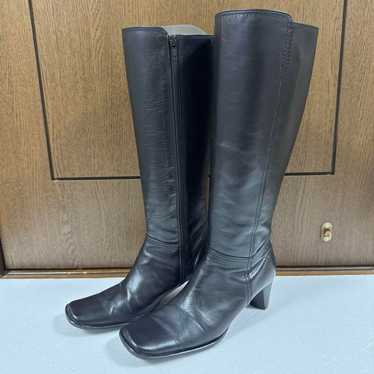 Legal boots, long boots, 23 cm, black, side zip, … - image 1