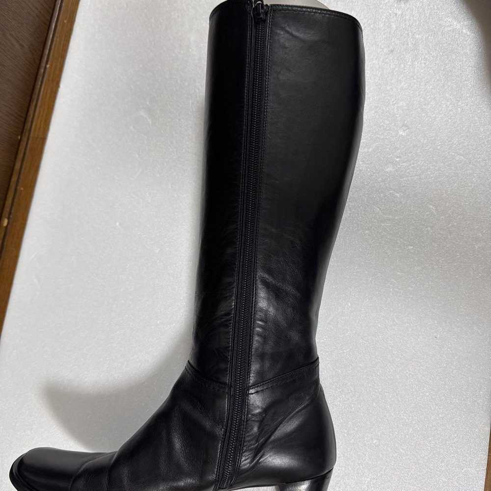 Legal boots, long boots, 23 cm, black, side zip, … - image 7