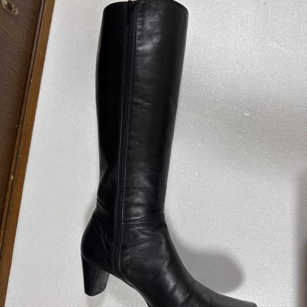 Legal boots, long boots, 23 cm, black, side zip, … - image 8