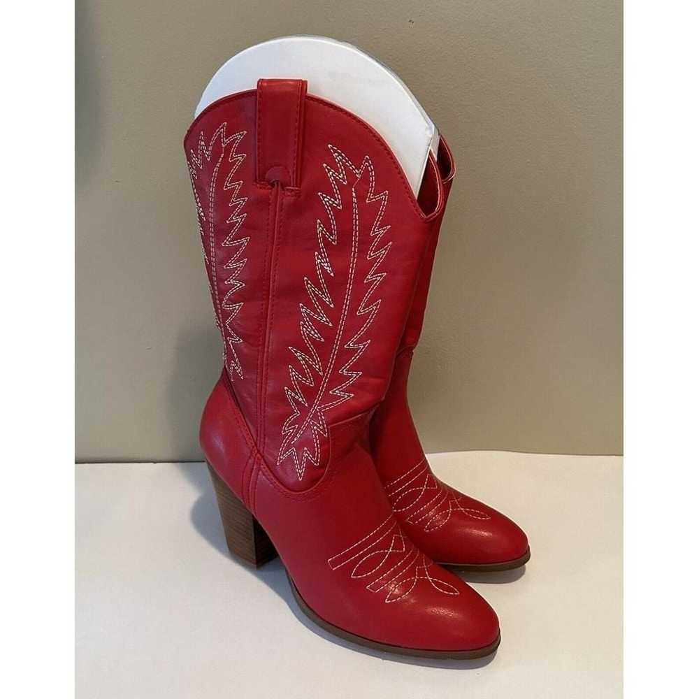 Miranda by Miranda Lambert Red Cowboy Boots Size … - image 1