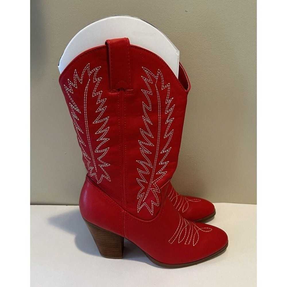 Miranda by Miranda Lambert Red Cowboy Boots Size … - image 2