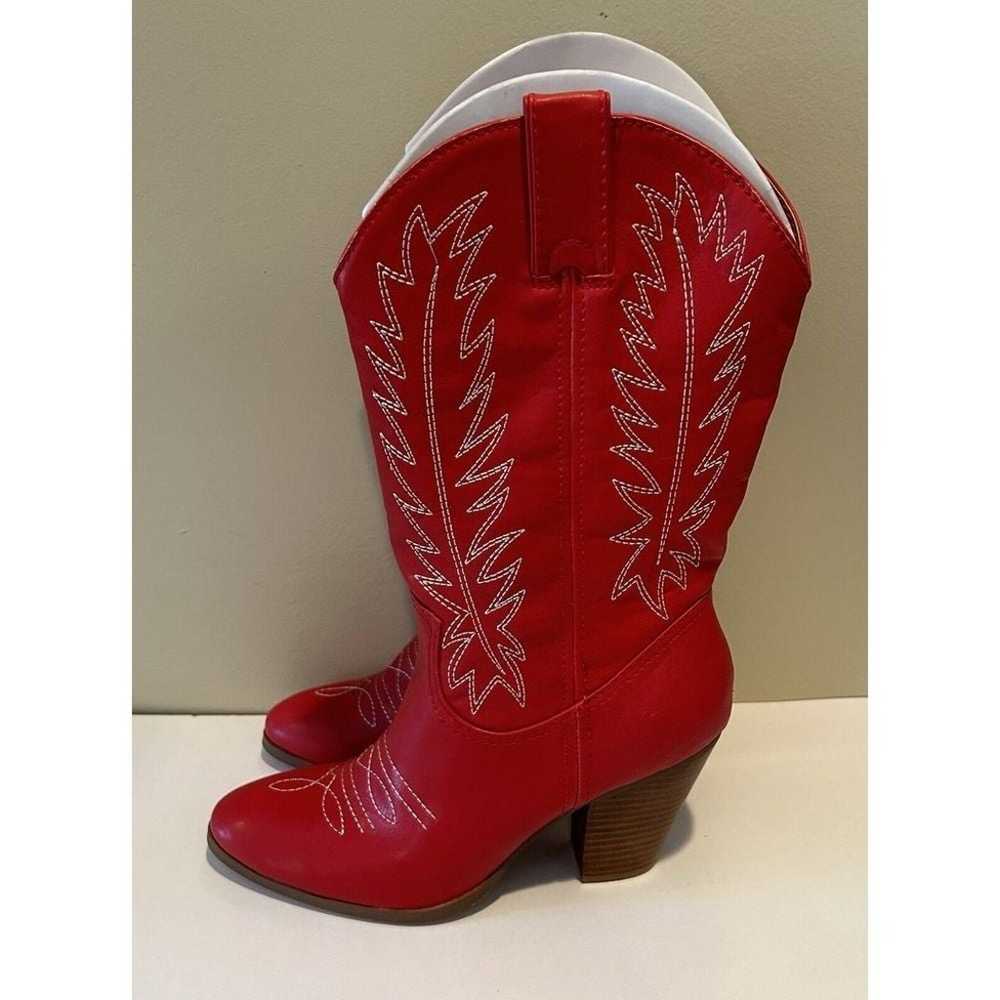 Miranda by Miranda Lambert Red Cowboy Boots Size … - image 4