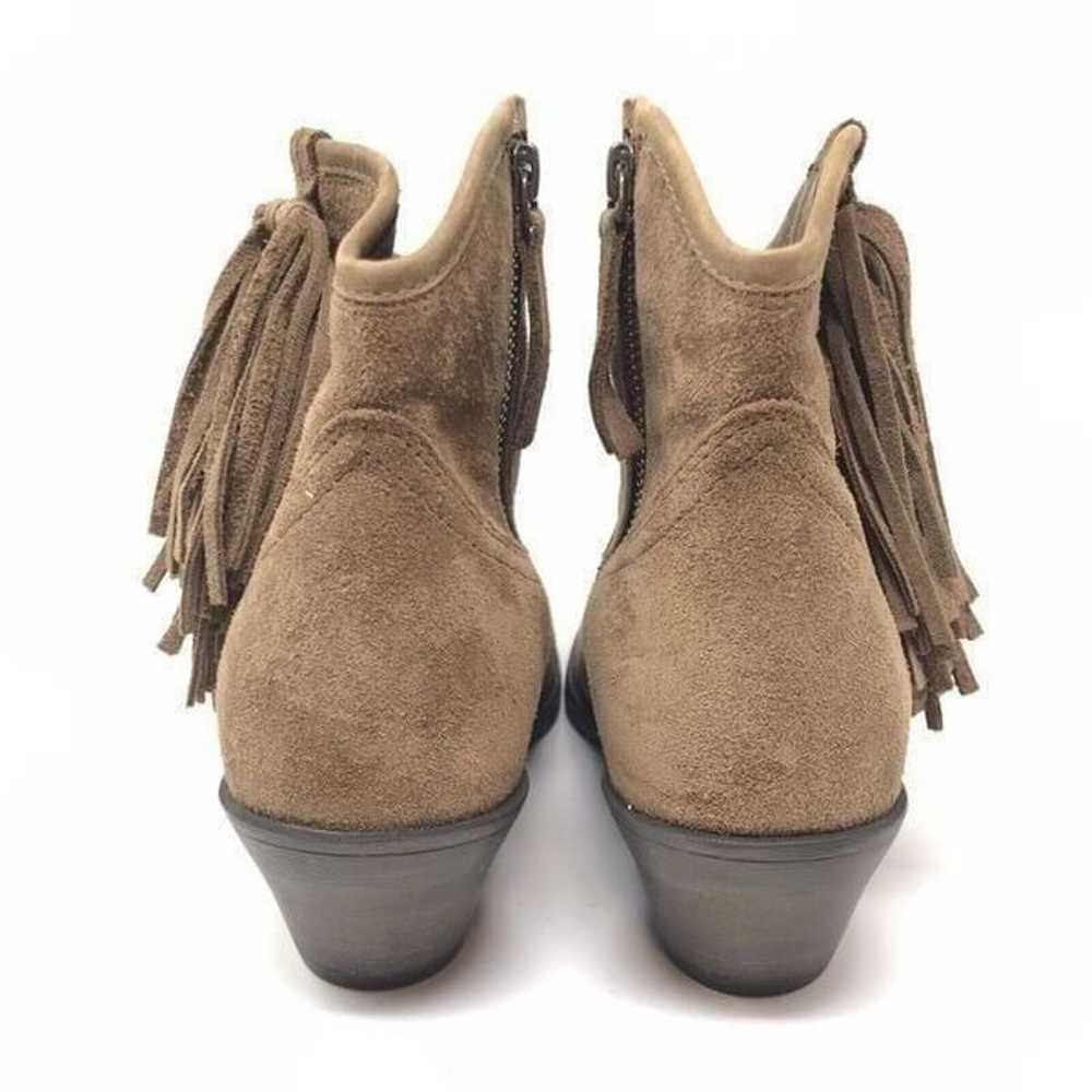 Ariat Duchess TAN Fringe BOOTIES Suede Side Zip W… - image 7