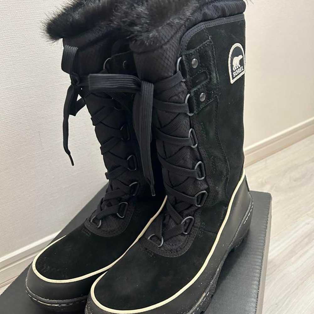 Sorel Snow Boots Long Boots Black with Fur Lining - image 2