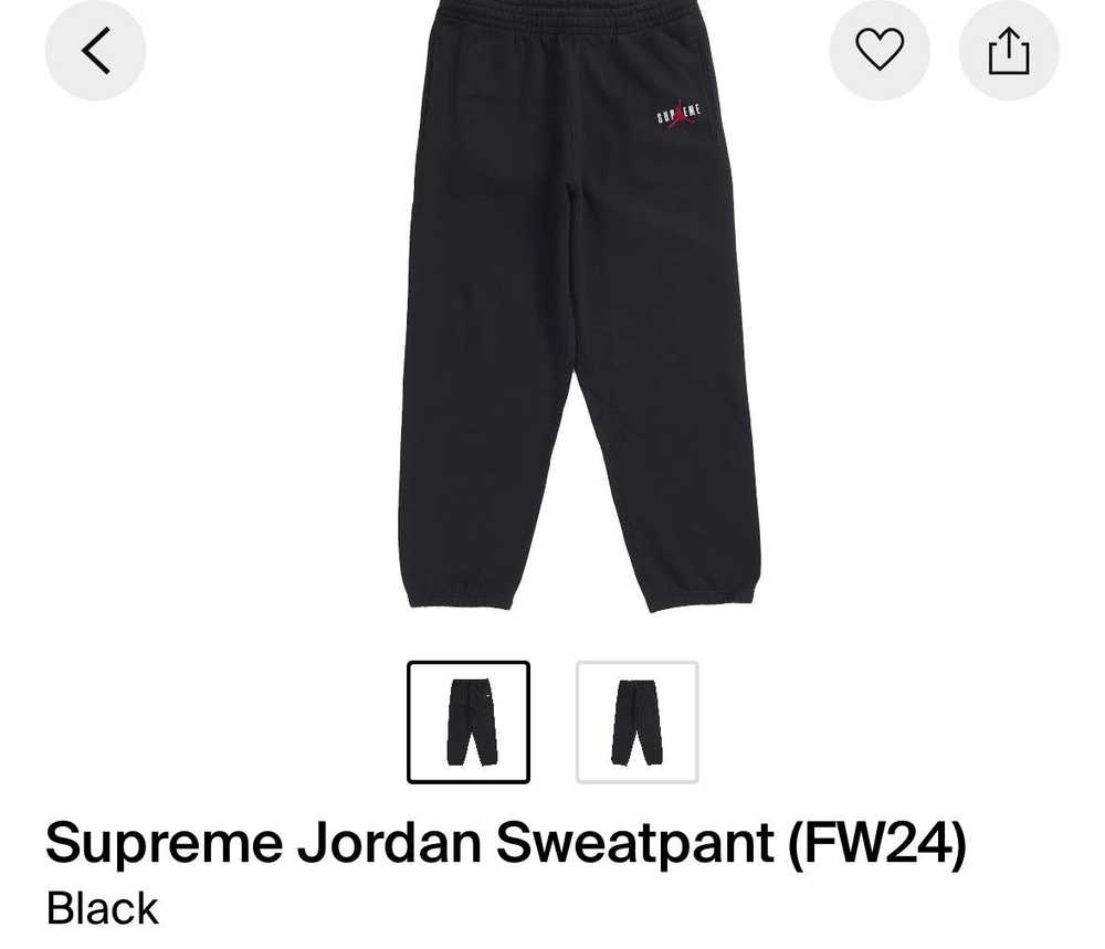 Jordan Brand × Supreme fw24 sweatpants Medium - image 3