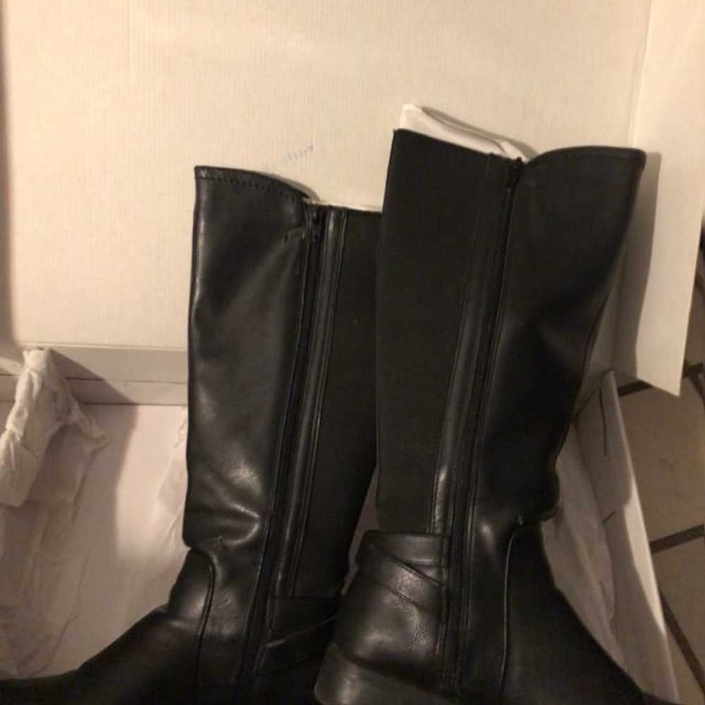 Nine West riding boots size ( 9  1 / 2 ) black - image 1