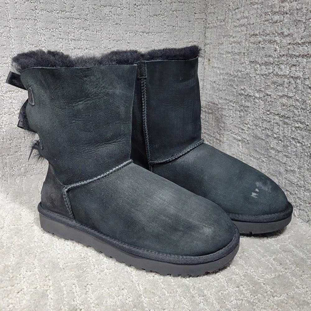 UGG Bailey Bow II Women's Size 8 US Black Sheepsk… - image 4