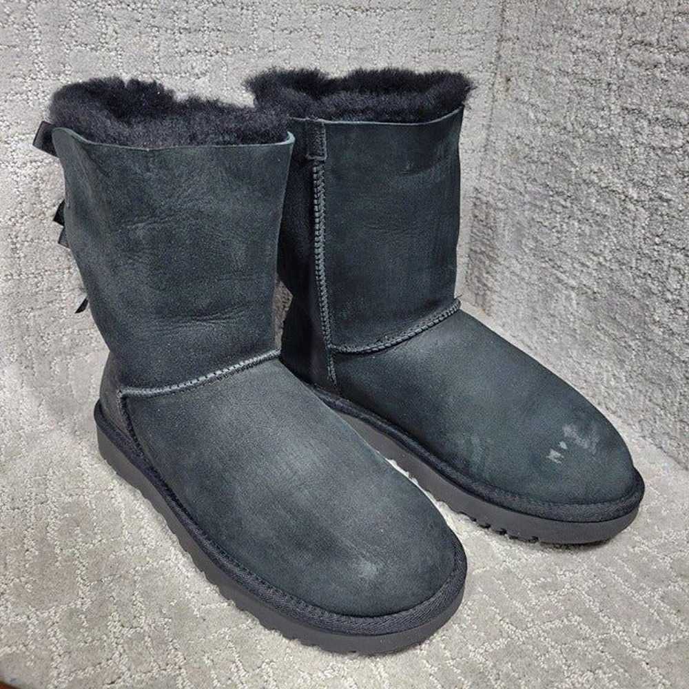 UGG Bailey Bow II Women's Size 8 US Black Sheepsk… - image 7