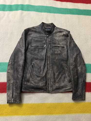 Genuine Leather × Leather Jacket × Lucky Brand Luc