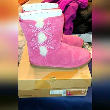 UGG Koolaburra Victoria Pink Bailey Bow Shearling… - image 1