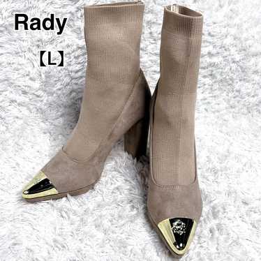 Unused Rady Suede Sock Boots Pointed Toe High Hee… - image 1