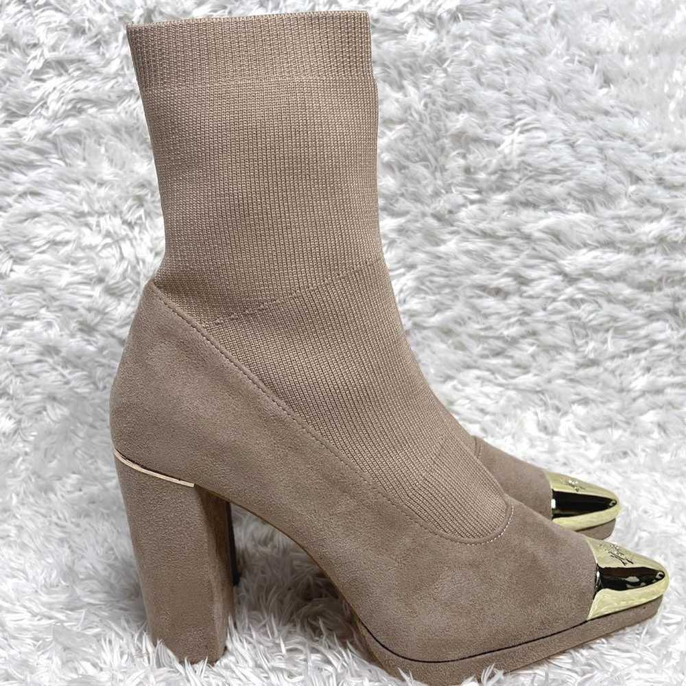 Unused Rady Suede Sock Boots Pointed Toe High Hee… - image 3