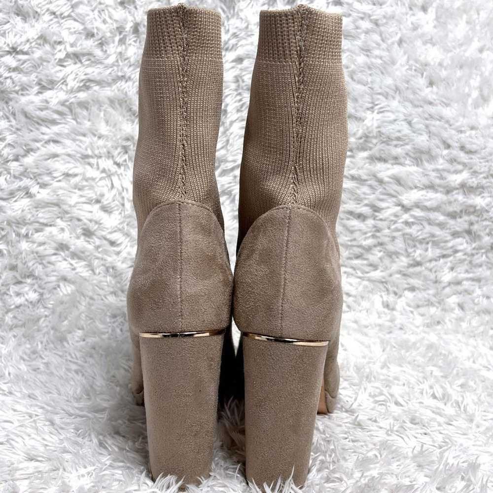 Unused Rady Suede Sock Boots Pointed Toe High Hee… - image 4