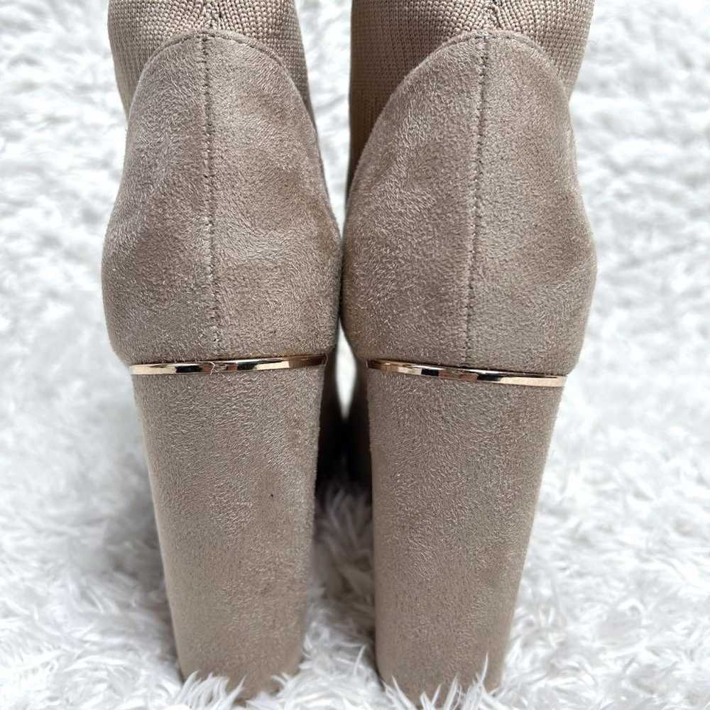 Unused Rady Suede Sock Boots Pointed Toe High Hee… - image 5