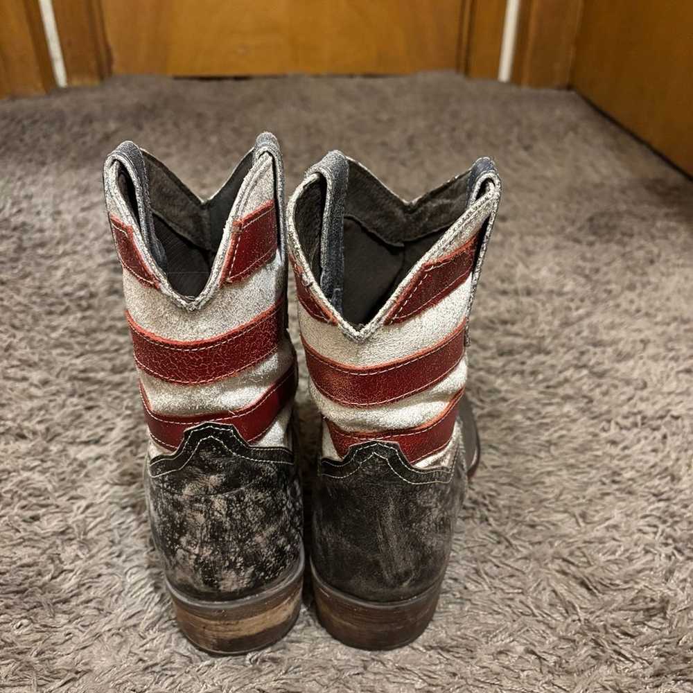 Roper American Flag Ankle Boots - image 2