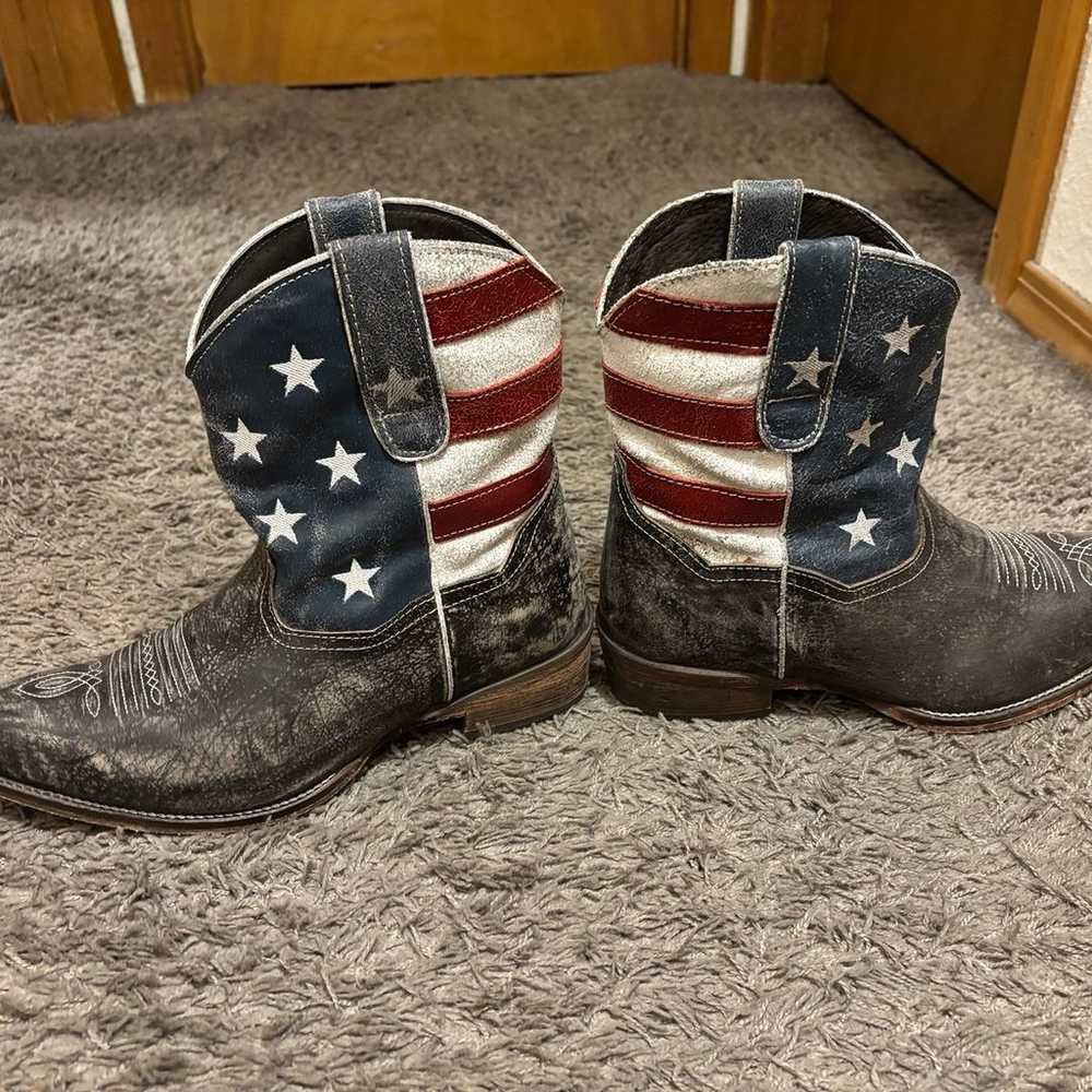 Roper American Flag Ankle Boots - image 4