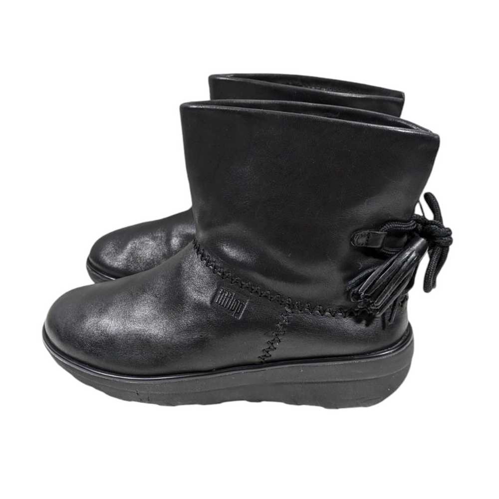 FitFlop Waterproof MUKLUK Leather Tassel Booties … - image 7