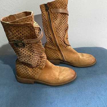 A.S.98 Perforated Boots Preowned EU37 US7 - image 1